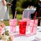 50pcs Red Heart Straws - Wine Glass Straws for Cocktail Parties & Romantic Dinners, Bridal Showers